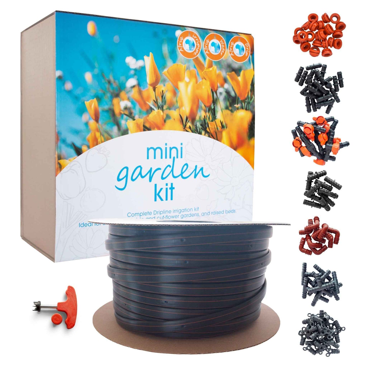 Afriq Drip Mini Garden Dripline Irrigation Kit Durable Type