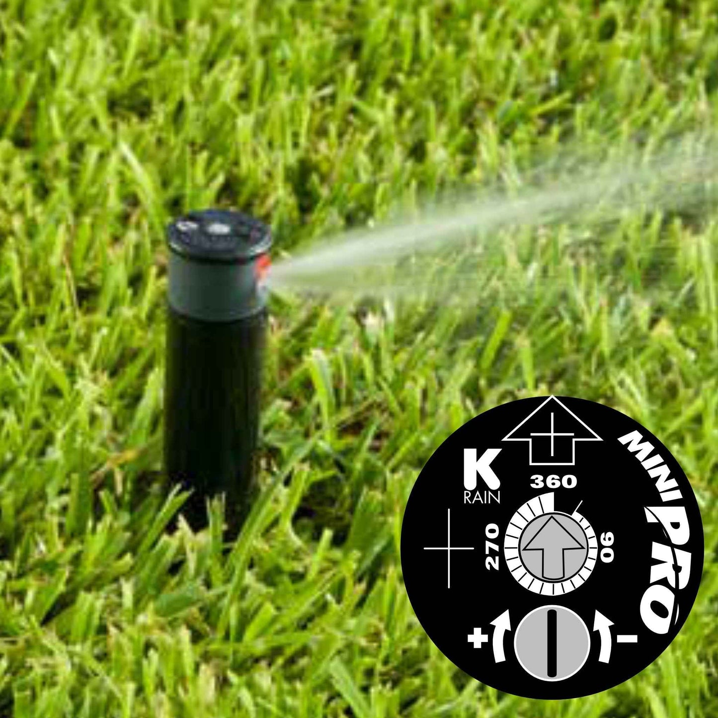 K-Rain Mini Pro Gear Driven Sprinkler