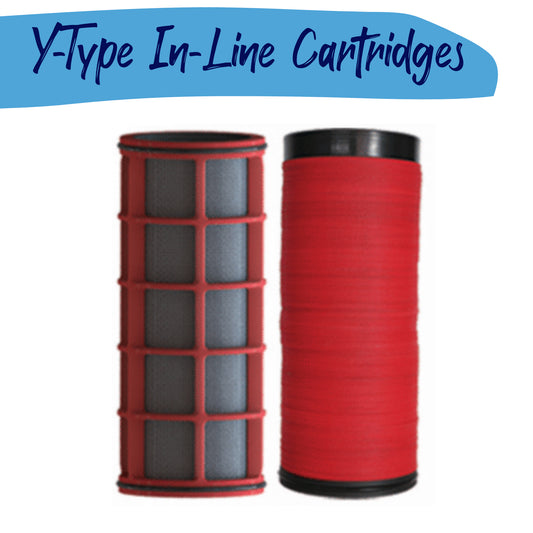 Erhas Irrigation Y-Type In-Line Filter Replacement Cartridges