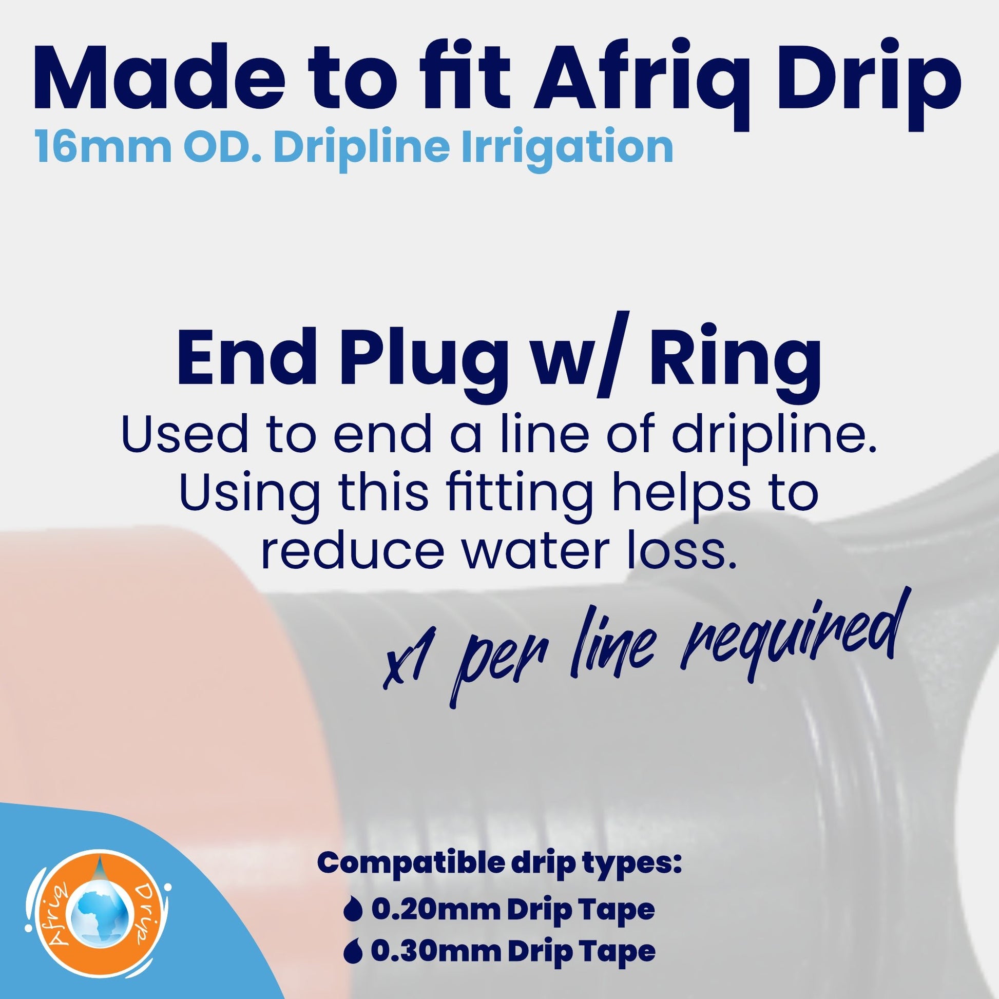 Irrigation OnlineDripline IrrigationECR17PLUGWith Ring